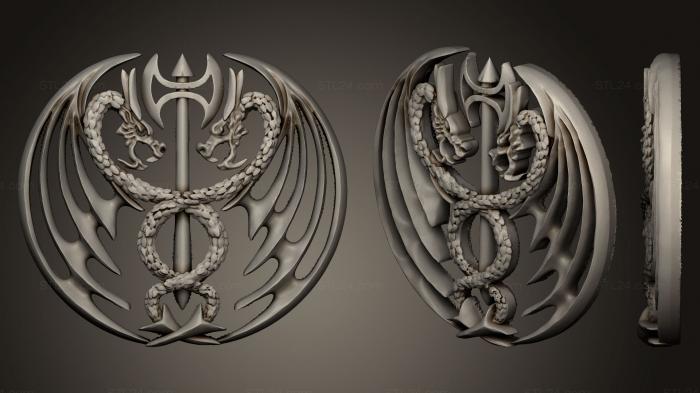 Jewelry (Dragon equilibrium, JVLR_0116) 3D models for cnc